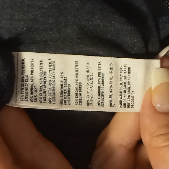 Hollister Y2k Navy Blue Soft Knit Razorback Tank Top W/ Rhinestone Center Sz Med - Picture 9 of 11